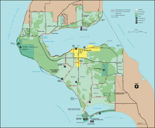 Ebey's Landing National Historical Reserve, Washington Map