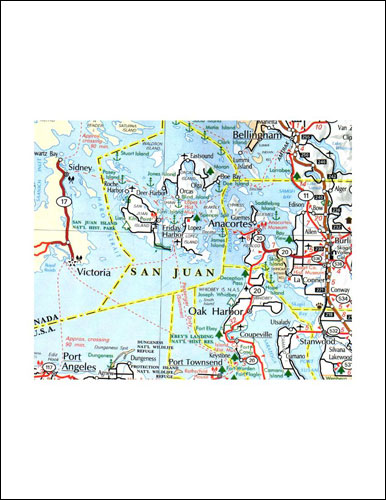 San Juan Island National Historical Park, Washington Map